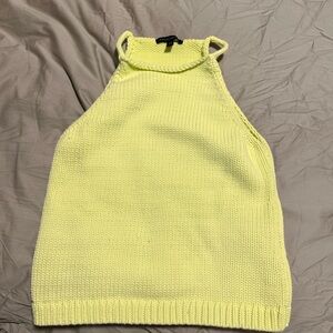 Banana Republic lime green sleeveless sweater size S